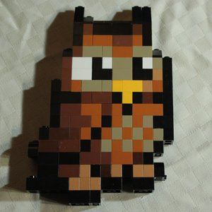 8-Bit Owl Wall Art